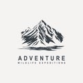 Mountain Logo, Vector Mountain Climbing, Adventure, Design For Climbing, Climbing Equipment, And Brand With Mountain