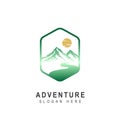 Mountain Logo, Vector Mountain Climbing, Adventure, Design For Climbing