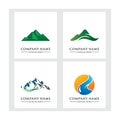 mountain logo vector template Royalty Free Stock Photo