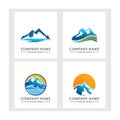 mountain logo vector template Royalty Free Stock Photo