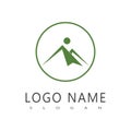 Mountain logo vector template symbol design Royalty Free Stock Photo