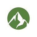 Mountain logo vector template symbol design Royalty Free Stock Photo