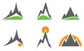 Mountain logos Royalty Free Stock Photo