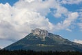 Mountain Loser with cummulus cloud, Austria Alps mountain Royalty Free Stock Photo