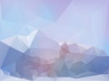 Mountain low poly vector Royalty Free Stock Photo