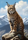 Mountain Majesty: A Stunning Portrait of a Fierce and Adorable B