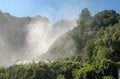 Mountain man-made waterfall Cascata delle Marmore in Italy Royalty Free Stock Photo