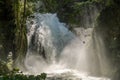 Mountain man-made waterfall Cascata delle Marmore in Italy Royalty Free Stock Photo