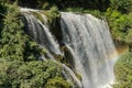 Mountain man-made waterfall Cascata delle Marmore in Italy Royalty Free Stock Photo