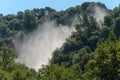 Mountain man-made waterfall Cascata delle Marmore in Italy Royalty Free Stock Photo