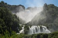 Mountain man-made waterfall Cascata delle Marmore in Italy Royalty Free Stock Photo