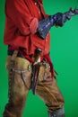 Mountain man with muzzle loader pistol Royalty Free Stock Photo