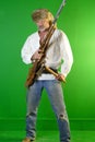 Mountain Man Muzzle Loader, Tomahawk, Knife, Possibles Royalty Free Stock Photo