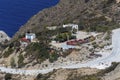 Mountain, marble quarry on the background of the sea