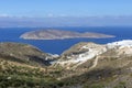 Mountain, marble quarry on the background of the sea