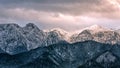 Mountain massif Giewont in the Western Tatra Mountains