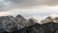Mountain massif Giewont in the Western Tatra Mountains