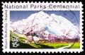 Mountain, McKinley, Alaska - Caribou Rangifer tarandus, National Parks Centennial Issue serie, circa 1972