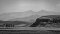 Mountain meadows black and white