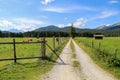 Mountain meadows and pastures in the Austrian Alps Royalty Free Stock Photo