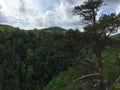 Mountain meets sky