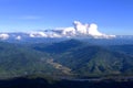 Mountain and Mekong River idyllic Royalty Free Stock Photo