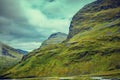 Mountain misty autumn landscape Royalty Free Stock Photo