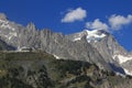 Mountain Mont Blanc range Royalty Free Stock Photo