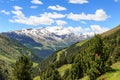 Mountain Monte Sobretta panorama in Ortler Alps