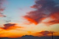 mountain in morocco africa current red sunrise Royalty Free Stock Photo