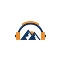 Mountain Music Logo Icon Design