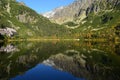 Mountain nature blue sky green park wood clouds lake reflex nice