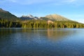 Mountain nature blue sky green park wood clouds lake reflex nice