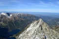 Mountain nature blue sky green park wood clouds lake reflex nice