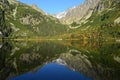 Mountain nature blue sky green park wood clouds lake reflex nice