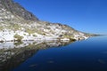 Mountain nature blue sky wood clouds lake reflex