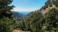 Mountain nature of Crete island near Chora Sfakion town at southern part of island Royalty Free Stock Photo