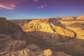 View of the valley from the mount. Landscape in Dead sea region. Nature Israel Royalty Free Stock Photo