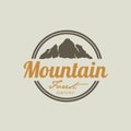 Mountain nature logo