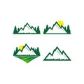 Mountain nature logo design