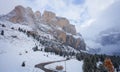 Mountain near Campitello di fassa, Dolomites, Italy