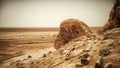 Mountain oasis Chebika, Sahara desert, Tunisia Royalty Free Stock Photo