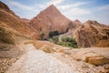 Mountain oasis Chebika in Sahara desert, Tunisia Royalty Free Stock Photo