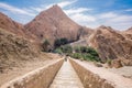 Mountain oasis Chebika in Sahara desert, Tunisia Royalty Free Stock Photo