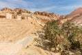 Mountain oasis Chebika in Sahara desert, Tunisia Royalty Free Stock Photo