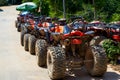 Mountain off-road karting outdoors in the park