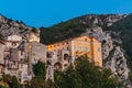 Mountain old village Peille, Provence Alpes, France. Royalty Free Stock Photo