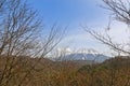 Mountain Ontake (Mount Kiso Ontake) in the background during Spring in Nagoya, Japan Royalty Free Stock Photo
