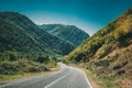 Mountain Open Road Landscape In Imereti Region, Khoni District, Royalty Free Stock Photo