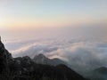 On the mountain over the cloud, waitting for sunrise